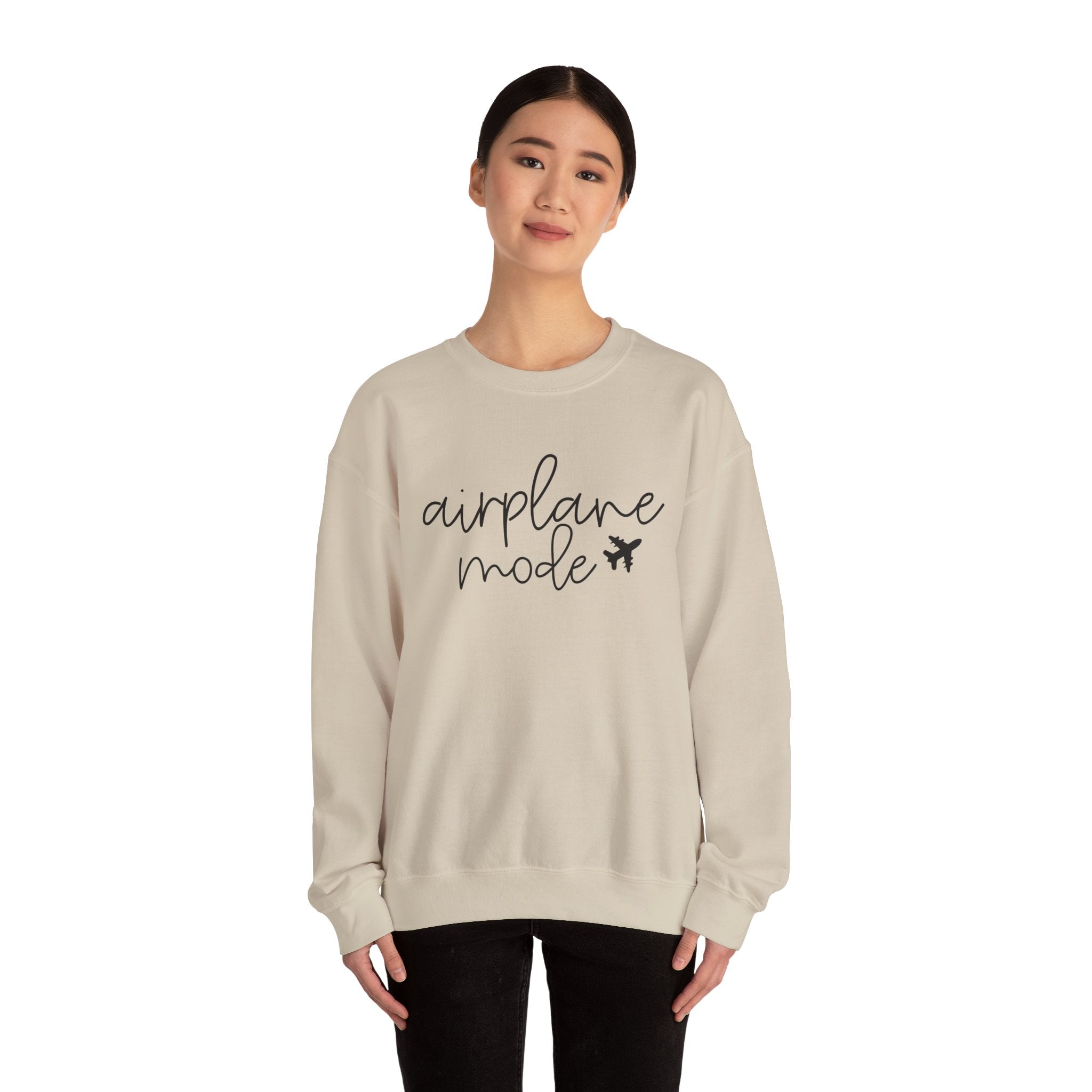 Airplane Mode Unisex Heavy Blend Crewneck Sweatshirt